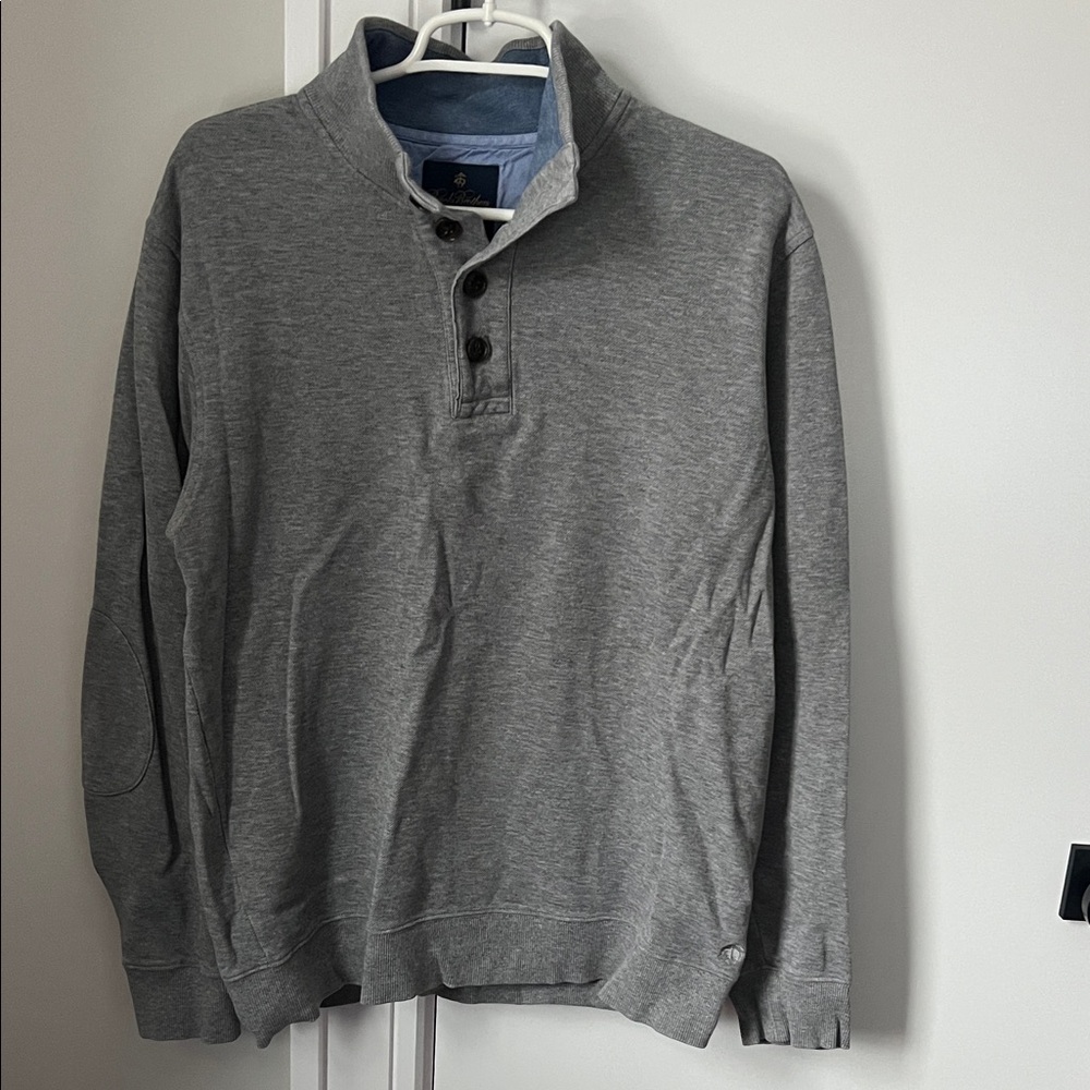 Brooks Brothers Gray Men's Pullover Sweater/Sweatshirt